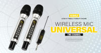 Sistema De Micrófono Inalámbrico De Doble Canal UHF Con ECHO Metal Cordless Para Karaoke Bodas Fiesta Iglesia 60m Rango De Comunicación - details 0