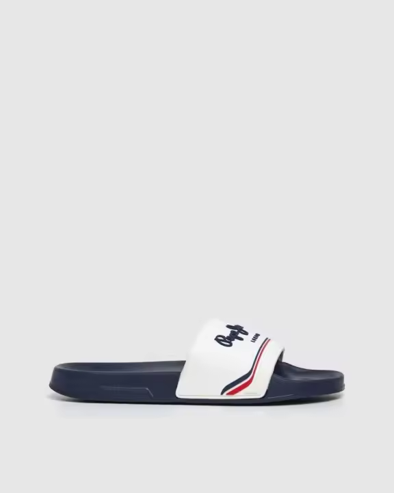 PEPE JEANS PMS70160 SLIDER ORIGIN M Sandalias Chancletas Hombre Blanco - 1
