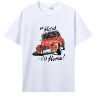 Camiseta De Algodón Para Hombre Con Patrón De Coches Clásicos Estilo Gráfico Creativo Camiseta O-Neck Impresa a Medida Para Todas Las Estaciones - details 5