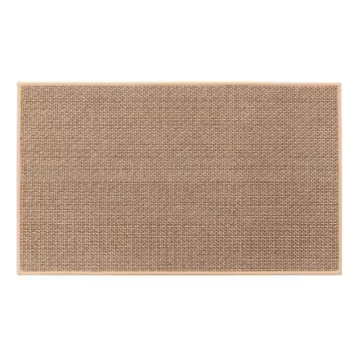 Alfombra De Cocina Lavable Antideslizante Falsa Sisal Alfombrilla Tejida Con Cuerda Natural De Goma Para Decoración Del Hogar - 1