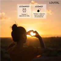 LOVITAL Regula y Reduce Colesterol y Triglicéridos | Levadura de Arroz Rojo, Berberina y Monacolina | Corazón Sano | 30 Cápsulas - details 1