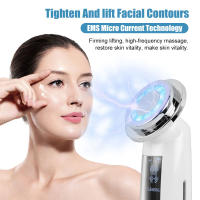 Nuevo instrumento de belleza con control de temperatura y compresas de hielo frío y caliente, microcorriente EMS, instrumento multifunción para el rejuvenecimiento con fotones reafirmante y lifting en el hogar. - details 4