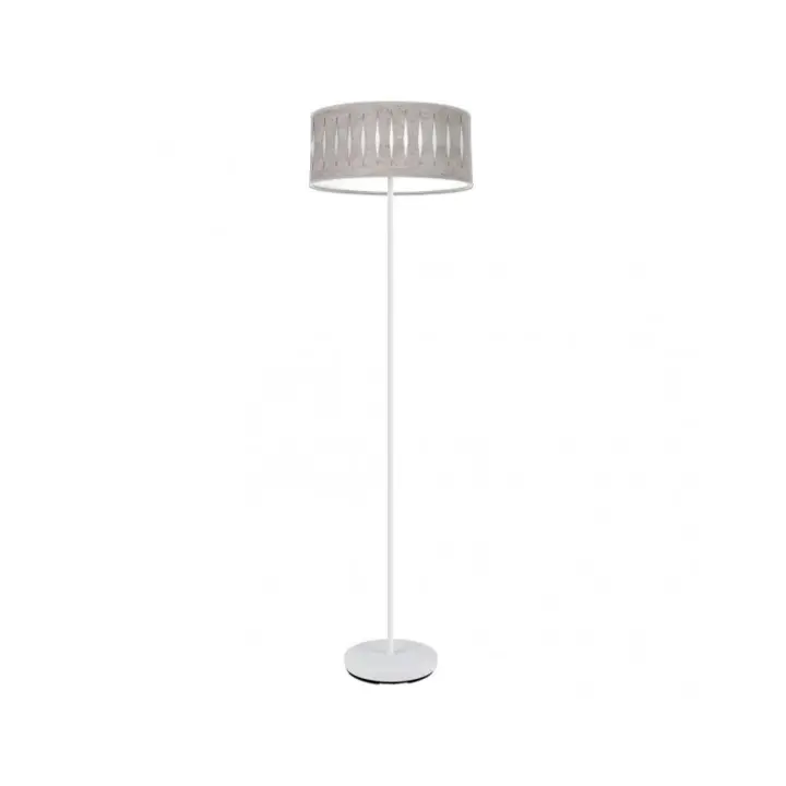 Fabrilamp - Pie Salon Piron 1xe27 Blanco/cemento Gris 165x40x40 Cm - 1