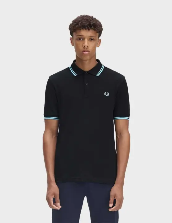 Fred Perry Twin Tipped polo azul marino para hombre - 1