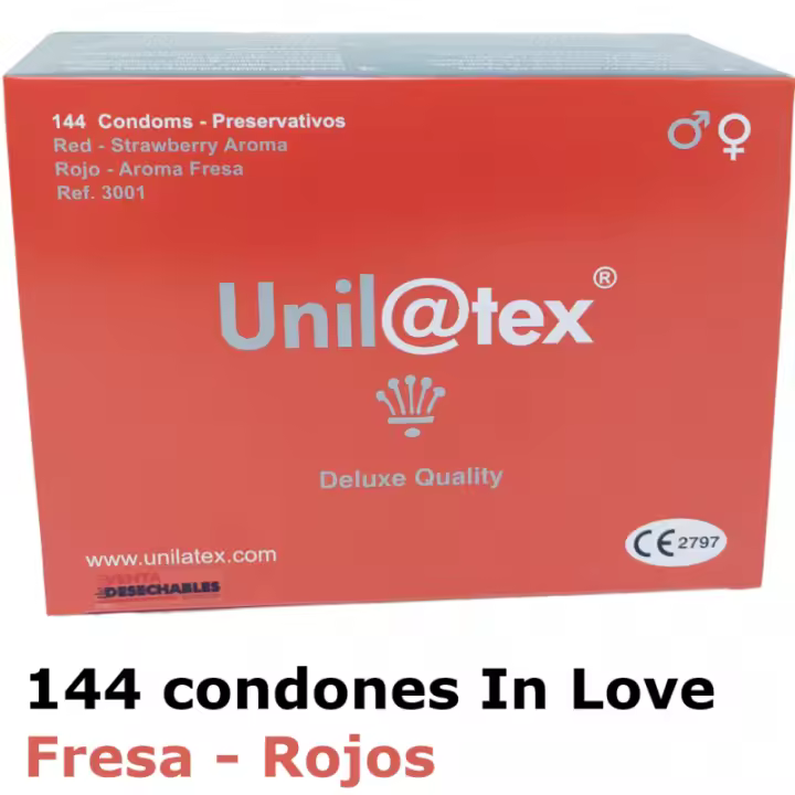 Unilatex Condones Unilatex Sabor Fresa 144 Unidades 8437004395214 - 1