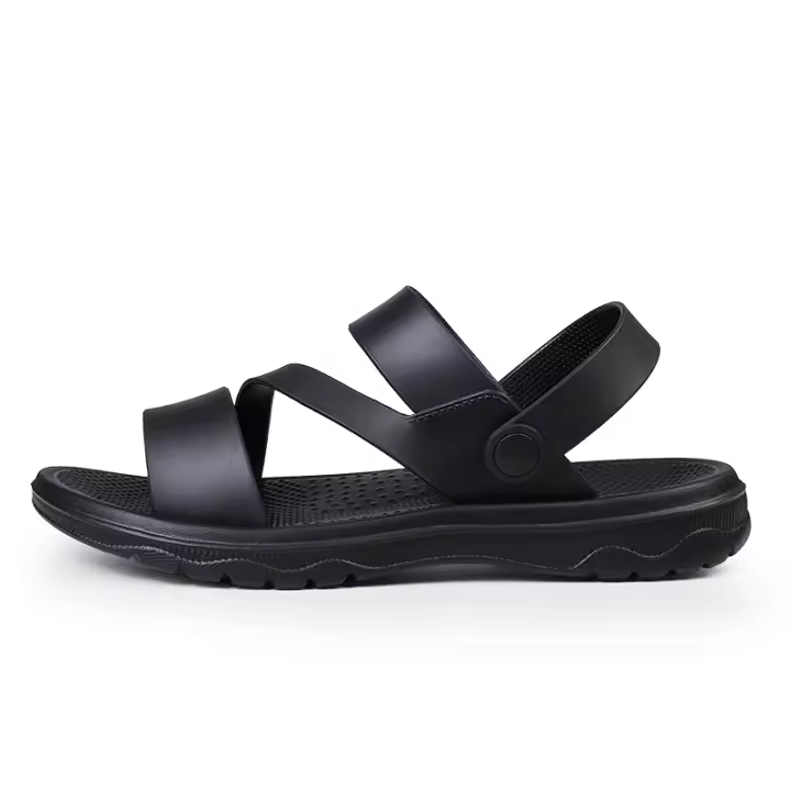 Sandalias Para Hombre Verano Antideslizantes Suela Suave Moda Playa Zapatos Ligeros Y Cómodos Para Exterior Tipo De Sandalias Clásicas Material Superior PU - 1