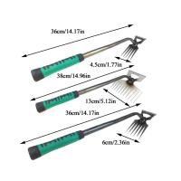Shovel Rastrillo De Jardín 2-en-1 Con 5/6/11 Dientes Herramienta Manual Para Rañadura Y Jardinería Desbrozadora De Tierra - details 11