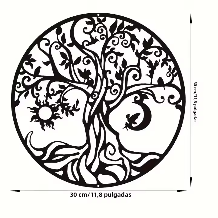 Decoración De Pared Con Metal Artesanal Para Jardín Al Aire Libre Y Sala De Estar Interior Arte Murales Estéticos - 1