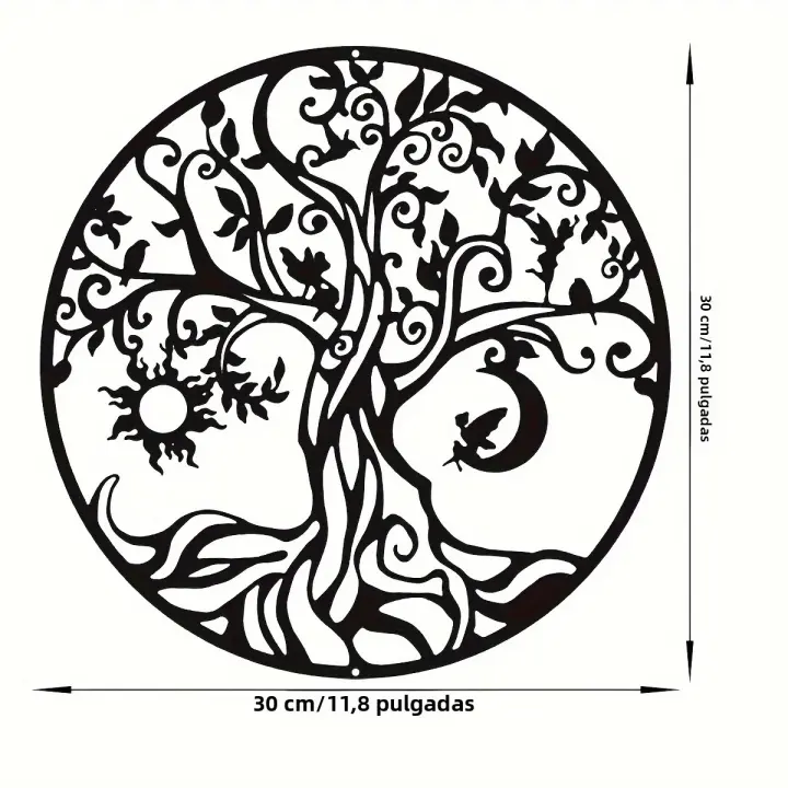 Decoración De Pared Con Metal Artesanal Para Jardín Al Aire Libre Y Sala De Estar Interior Arte Murales Estéticos - 1
