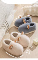 Zapatillas De Algodón Para Hombres Y Mujeres Con Talón De Bolsa Antideslizante Y Suela Gruesa Para Invierno Uso Indoor Cómodas Y Cálidas Con Forro De Terciopelo - details 2