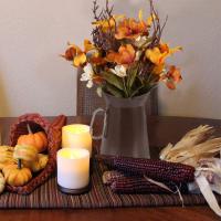 Flores artificiales de otoño con macetas de metal, centros de mesa de otoño, flores de seda artificiales, flores de otoño para interiores, jarrones, arreglos florales, centros de mesa, decoración de chimenea - details 1