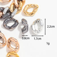 30pcs Cuentas De Cadena Geométricas Doradas 17x22MM Para Creación De Joyas Collares Pulseras Y Gafas Accesorios DIY - details 0