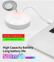 Luz Nocturna Sensor De Movimiento LED RGB Frío Caliente Magnética Para Armario Sala De Estar Cocina Dormitorio Iluminación Ambiental - details 9