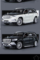Coche De Escala Diecast Benz GLS 600 SUV 1:24 Con Sonido Y Luz Vehículo De Off-Road De Metal Para Colección Juguete Para Niños - details 4