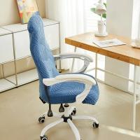 Funda De Silla De Oficina Con Diseño De Hojas Jacquard Anti Suciedad Y Resistente Al Agua Tamaño S M L Para Estudio Y Oficina - details 20