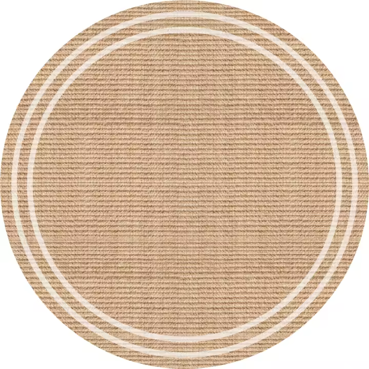 VINILIKO, Alfombra interior/exterior PVC Agnan redonda, imitación textura natural - 1