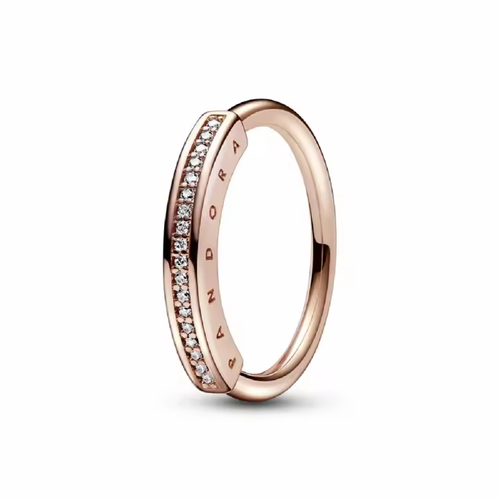 Anillo Pandora Rose Signature I-D Pavé - 1