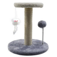 Juguete Para Gatos Nueva Rueda Giratoria Divertida Con Bolas De Paja Duraderas Tablero De Rasguño De Sisal Suministros Para Gatos Columna De Agarrar - details 3