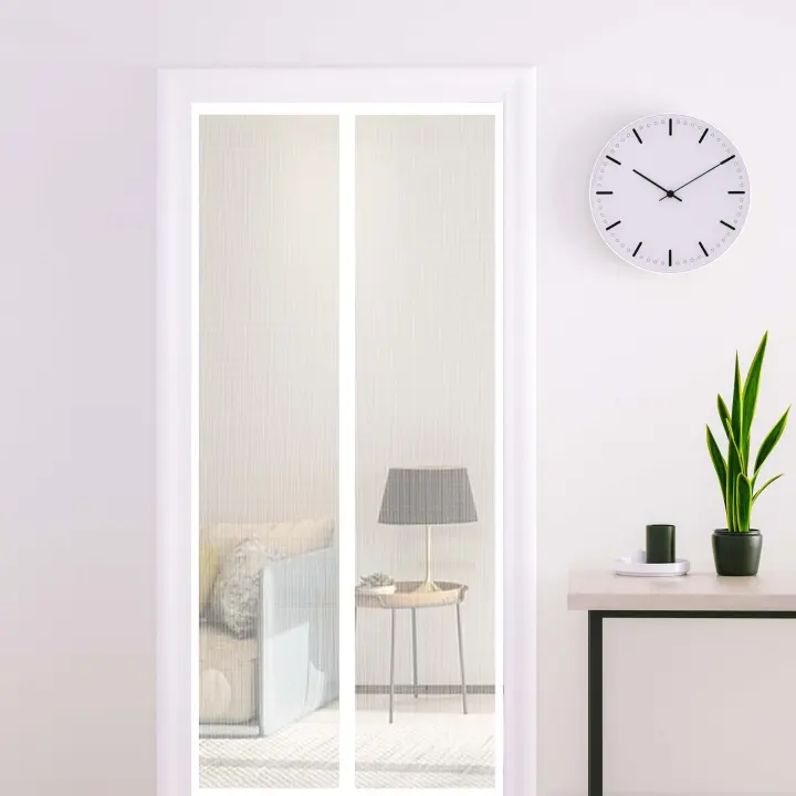 Malla mosquitera magnética Mejorada con Imanes más gruesas y largos, Cierres magnético de una sola Puerta, Puerta mosquitera Resistencia con Imanes, Aplicación a Puertas corredizas. - 1