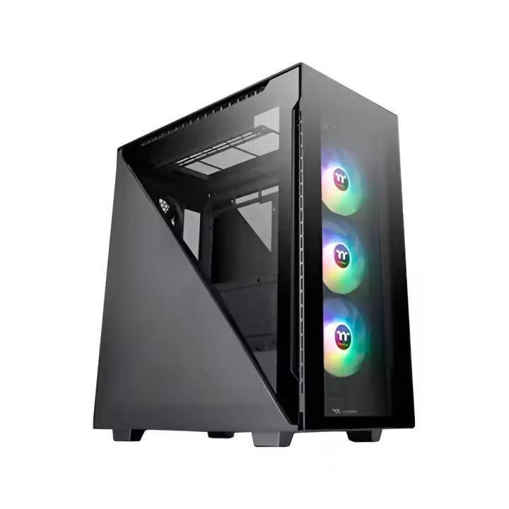 Thermaltake Torre ATX Divider 500 TG ARGB Negro Cristal Templado Ventilación ARGB - 1