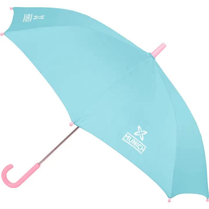 SAFTA | PARAGUAS MANUAL 48 CM MUNICH "HEAVEN" - Paraguas Licencia Oficial - Diseño Elegante - Ideal para Días Lluviosos - Material Resistente - Apertura Automática - 1