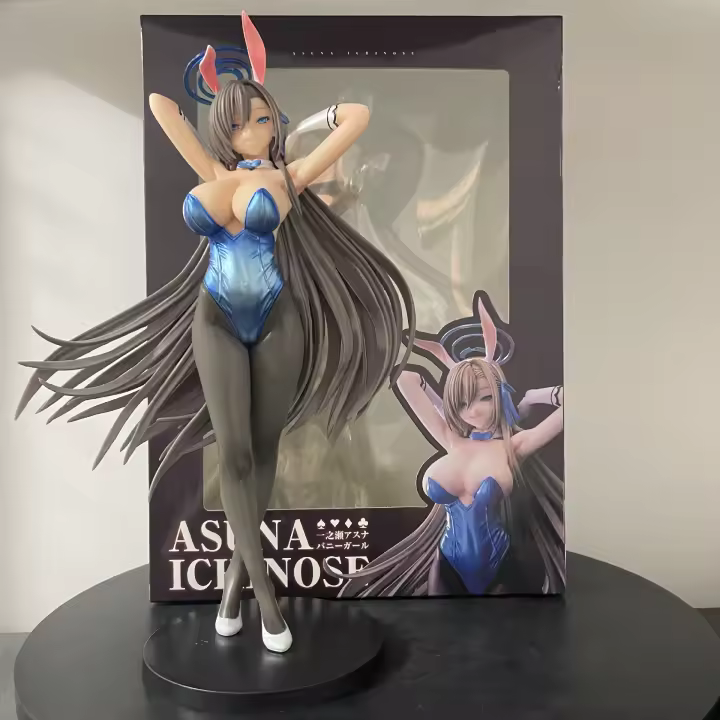 Figura De Acción Blue Archive Ichinose Asuna 29cm Juguete Coleccionable Para Niños Y Adultos Decoración De Estatua De Bunny Girl De Anime - 1