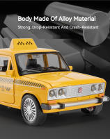 LADA NIVA Taxista Rusa Modelo De Coche Juguetes De Aleación De Metal Con Luz Y Sonido Puertas Abiertas Función Retroceso Regalos Decorativos Para Decoración Del Hogar - details 1