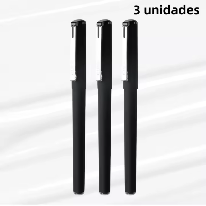 Lápices De Gel Negros Premium 0.5mm Pack De 3/6/12 Para Escuela Y Oficina Suministros De Papelería Escribir Suave - 1