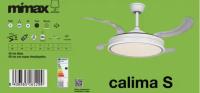 MIMAX LIGHTING VENTILADOR DE TECHO CALIMA S,2S,3S. 90 CM / 40 CM aspas plegadas.VENTILADOR MÁS VENDIDO 2023/4. SUPER SILENCIOSO, MOTOR DC, ASPAS RETRACTILES, LUZ LED VARIABLE DE 3000K A 6500K (CALIDA, DÍA, FRÍA) FUNCION INVIERNO/VERANO 3 COLORES - details 3