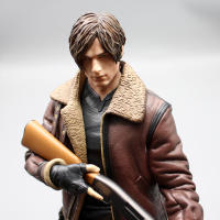 Figura De Acción De Anime 33cm Leon Zombie Hunter En Cuero Colección Para Niños Y Adultos Decoración De Escritorio Modelo De Soldado Juguete Grande - details 11