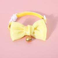 Collar De Princesa Para Gatos Y Perros Teddy Y Caniches En Veludo Con Borla Y Lazo De Perla Antigolpes Cadenita De Fantasía - details 1