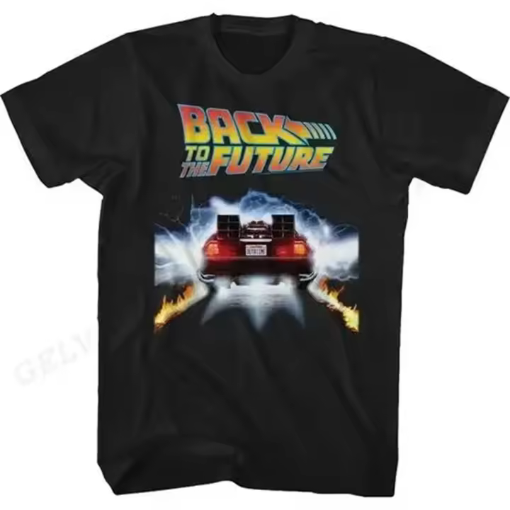 Camiseta Back to the Future Para Hombres Y Mujeres Estampado Gráfico Moda Hip Hop Ropa De Calle Manga Corta Talla Grande Unisex - 1