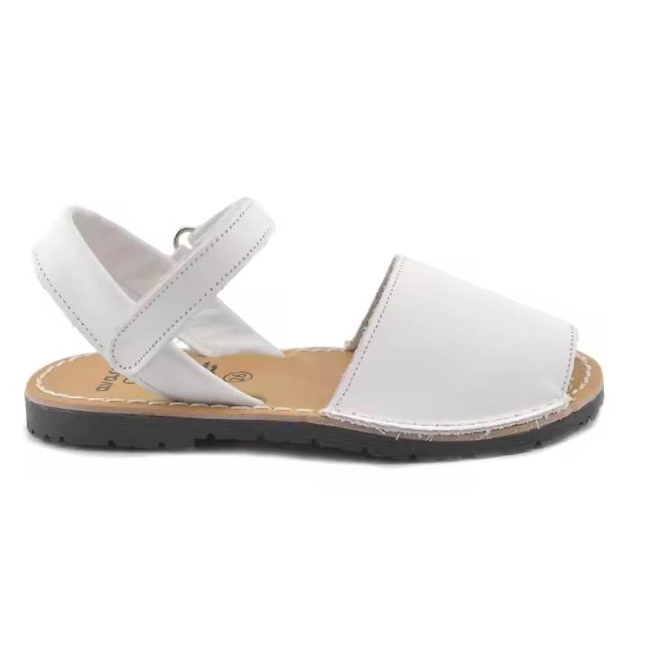 Avarcas C.ortuño - Menorquinas Unisex de Piel Blancas - Piel Napa Bovina - Calzado Fabricado en España - 1