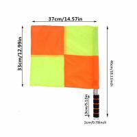 Set De 2 Banderas De Entrenamiento De Fútbol Deluxe Para Arbitros Equipos De Rugby Y Hockey Deportes Material Impermeable Tamaño 40x49cm/44x46cm - details 3