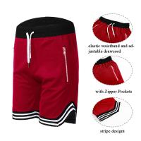 Shorts De Baloncesto Para Hombre Deporte Fitness Verano Malla Secado Rápido Pantalones Casuales Transpirables Talla Media - details 2