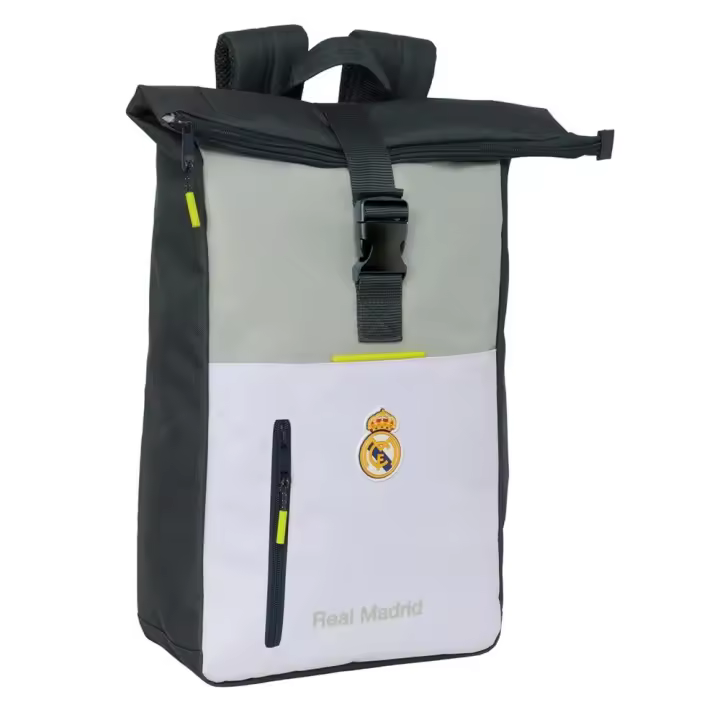 Mochila Solapa Para Portatil 15,6'' Real Madrid Equip. 25/26 28x42x13 Cm (Safta 612554507) - 1