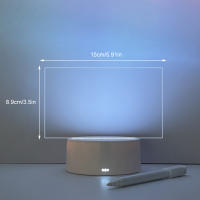 Lámpara Nocturna LED Creativa Con Tablero De Notas Y Pluma Poder USB Regalo Para Niñas Y Amigos Para El Dormitorio - details 9
