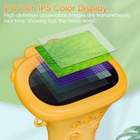 Para Niños Digital Microscope with Pantalla IPS de 2,0 'Recargable Microscopio 1000x Digital Electrónico Microscopio with 8 Luces LED Para Gift Cumpleanos/Navidad/Año Nuevo - details 3