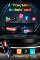 Cámara De Coche 4K Con Pantalla Táctil De 11.26 Pulgadas DVR Soporte Para Apple Carplay Y Android Auto Doble Lente Frontal Y Rear Black Box Accesorios - details 6
