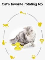 Juguete Interactivo Para Gatos Molino De Viento Juego De Puzzle Con Giradiscos Y Cepillo Para Gato Juguete Para Limpieza Dental De Mascotas - details 2