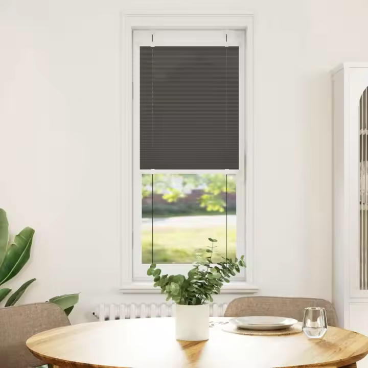Estor Plisado negro 50x100 cm Tela Ancho 49,4 cm Poliéster - 1
