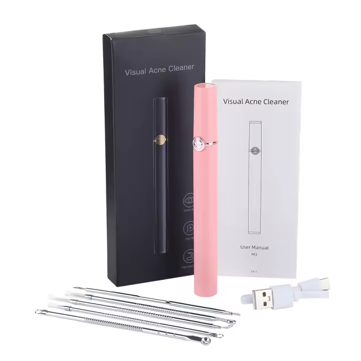 Aguja Visual inteligente para el acné, dispositivo de eliminación de acné Facial, limpieza de poros, instrumento de belleza, carga USB - 1