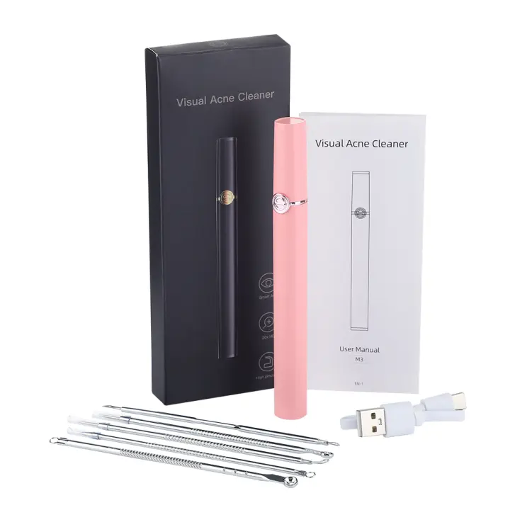 Aguja Visual inteligente para el acné, dispositivo de eliminación de acné Facial, limpieza de poros, instrumento de belleza, carga USB - 1