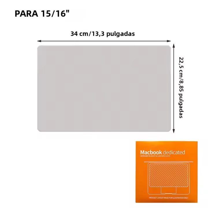 Kit De Limpieza Para Portátil Con Microfibra Y Funda De Teclado Microfibra Antipolvo Para MacBook pro 13/15/16 Pulgadas Pods - 1