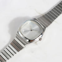 Reloj De Cuarzo Para Parejas 2024 Diseño Bauhaus Dial Cuadrado Reloj De Hombre Acero Inoxidable Resistente Al Agua Estilo Simple - details 6