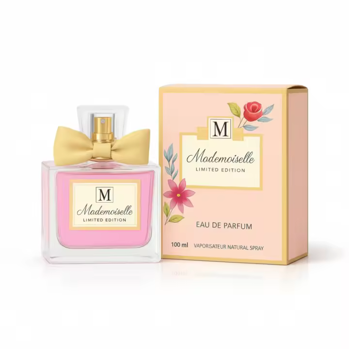 Perfume femenino Mademoiselle Limited Edition Eau de Parfum, fragancia suave y elegante con un estilo delicado y femenino, ideal para el uso diario o momentos especiales. Aroma agradable y equilibrado. Presentado en frasco original con estuche. 🚚 Envíos - 1
