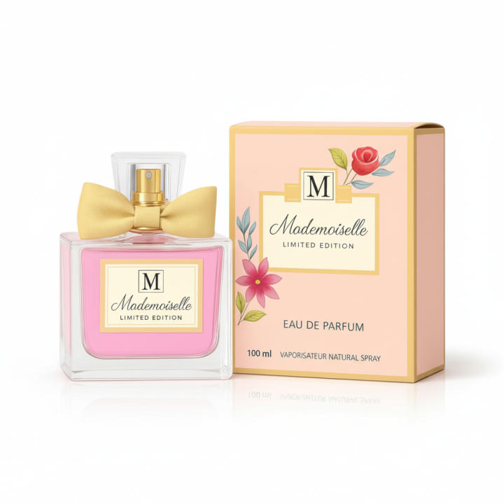Perfume femenino Mademoiselle Limited Edition Eau de Parfum, fragancia suave y elegante con un estilo delicado y femenino, ideal para el uso diario o momentos especiales. Aroma agradable y equilibrado. Presentado en frasco original con estuche. 🚚 Envíos