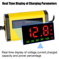 Cargador De Batería De Coche Y Motocicleta 2A 12V Automático 3 Etapas Para Baterías De Plomo Ácido AGM GEL Con Pantalla LCD Inteligente - details 2