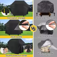 Cubierta de Barbacoa Weber Char Broil - 100% Impermeable y No Se Desvanece - 152x124x75cm - details 3