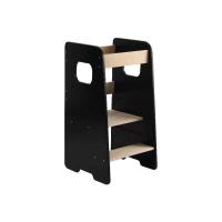 Torre Montessori para niños, Torre de aprendizaje evolutiva, 3 en 1 Torre de aprendizaje, Multifuncional Torre de aprendizaje para niños mayores de 1 año (negro) - Regalos originales para bebés prácticos 1 año 2 años - details 0